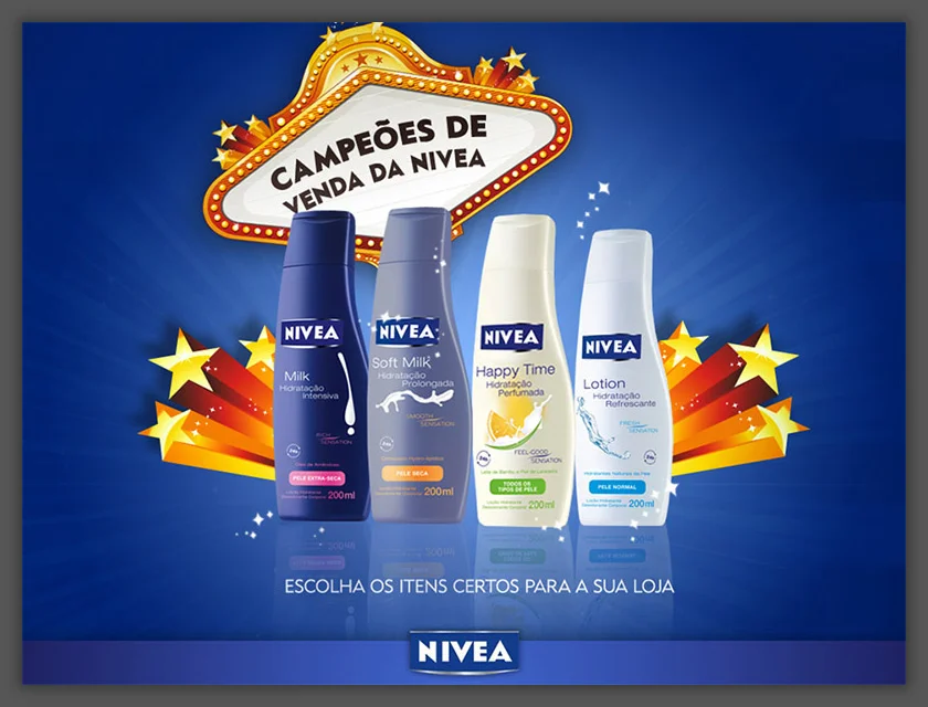 Apresentação linha de produtos NIVEA
